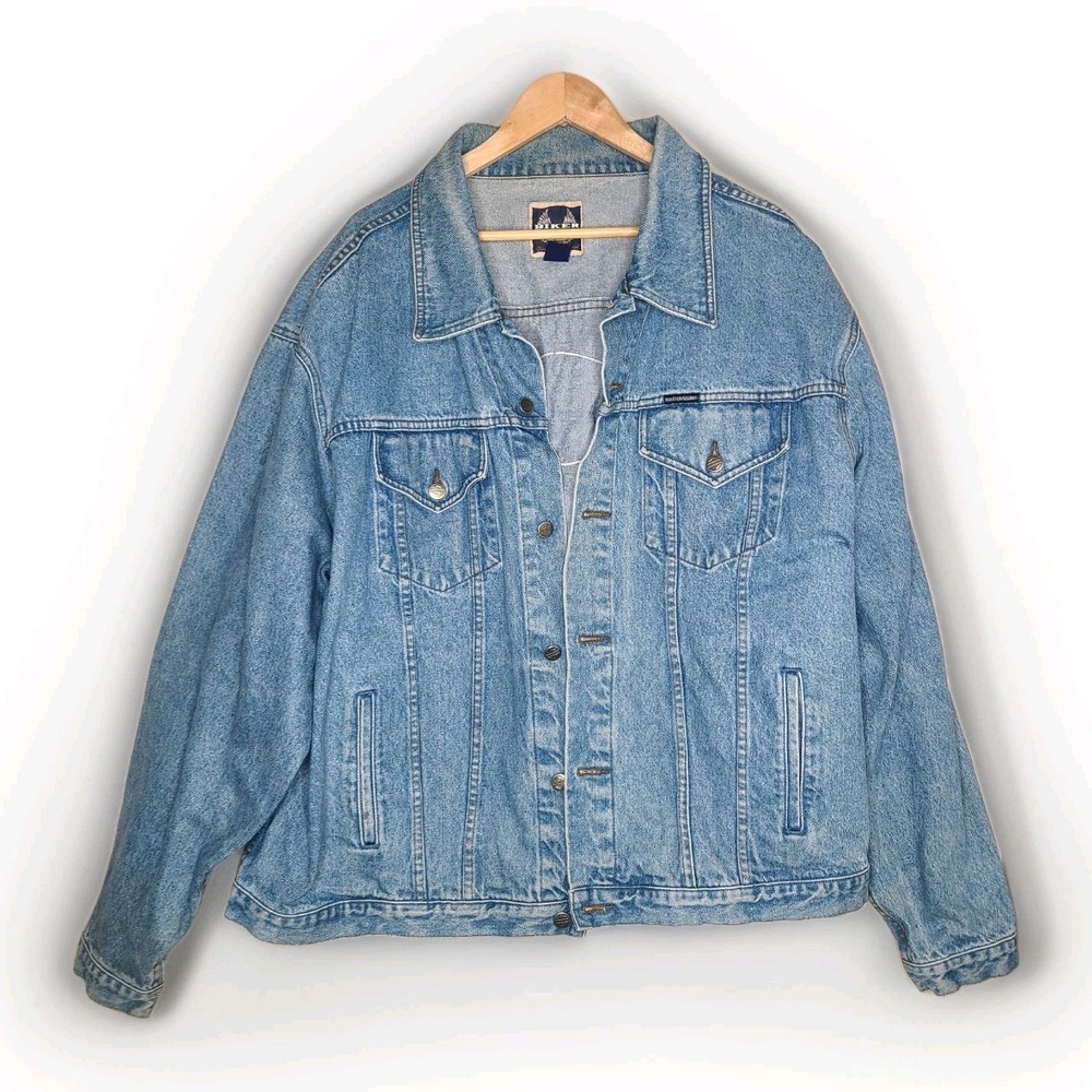 Harley Davidson Vintage 95th Anniversary Denim Trucker Jacket Men's Size XXXL